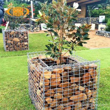 Prix ​​de clôture de Gabion, clôture de gabion en pierre galvanisée